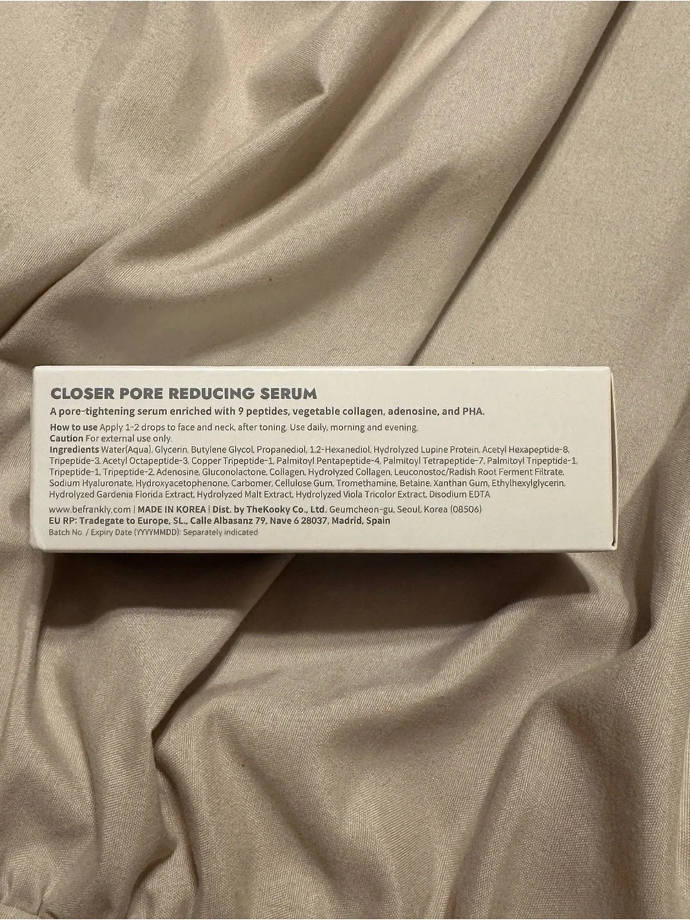 FRANKLY Closer Pore Reducing Serum 30ml NEW